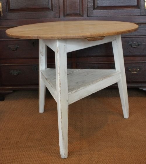 Antique 19th Century Pine Cricket Table