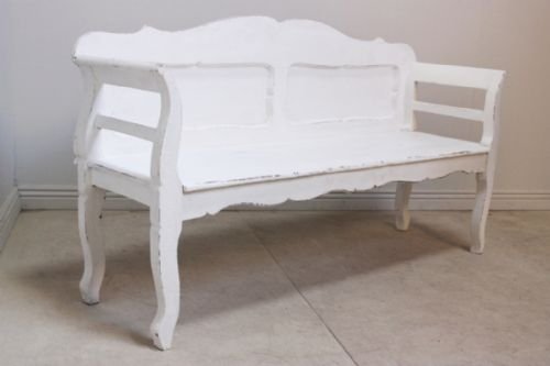Scandanavian Painted Pine Antique Bench/seat