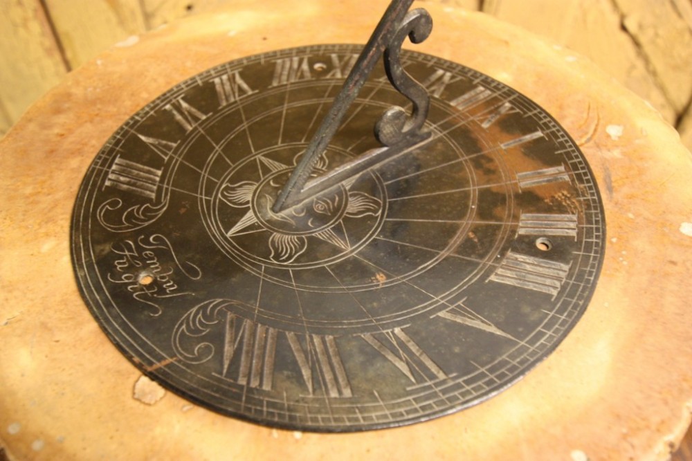 English 19th Century Antique Copper Sun Dial