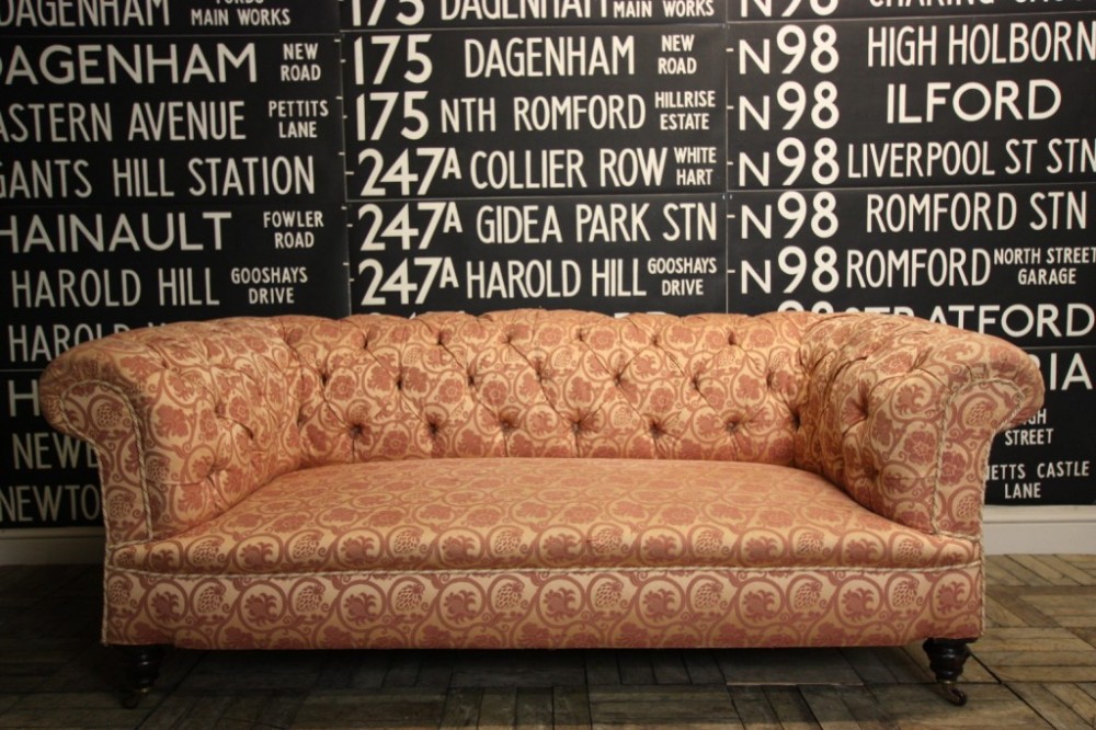English 19th Century Antique Chesterfield Sofa