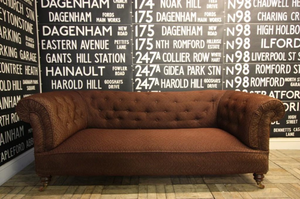 English Antique 19th Century Chesterfield Sofa.