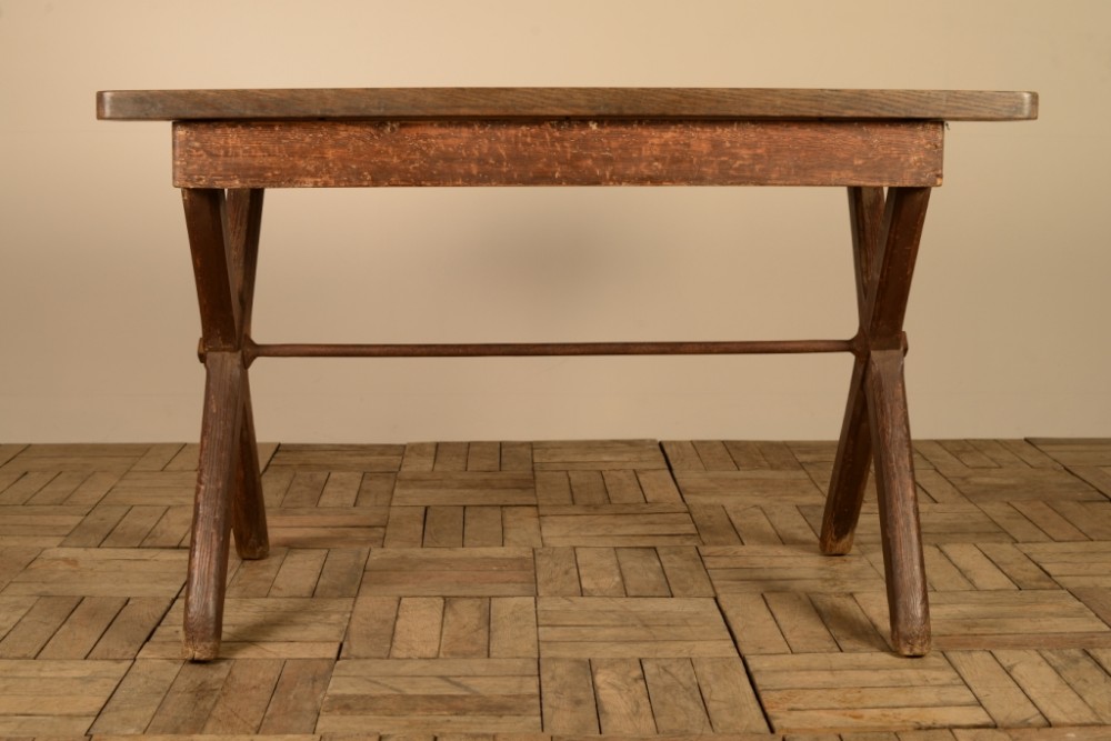 Original Painted Pine Antique Tavern Table