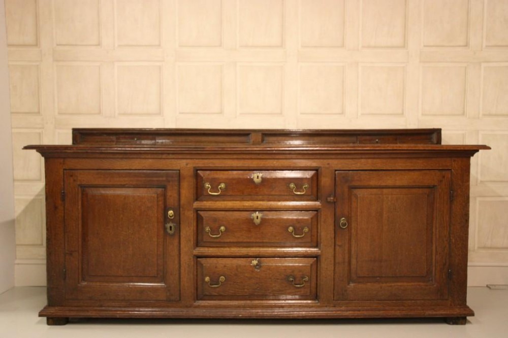 Early 18th Century English Antique Oak Dresser Base