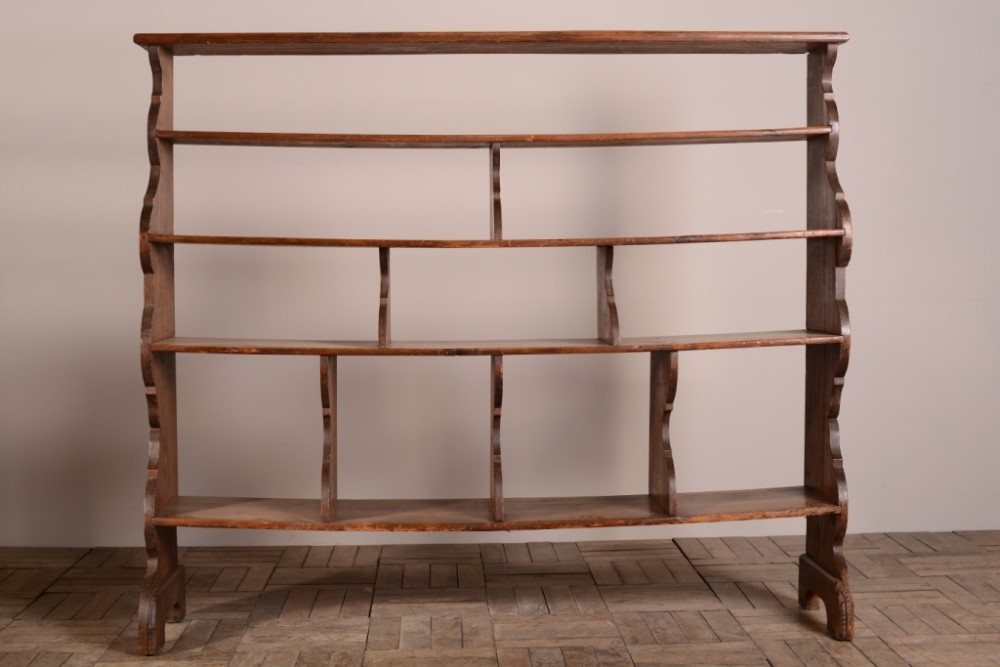 Floorstanding Antique Pine Open Shelving