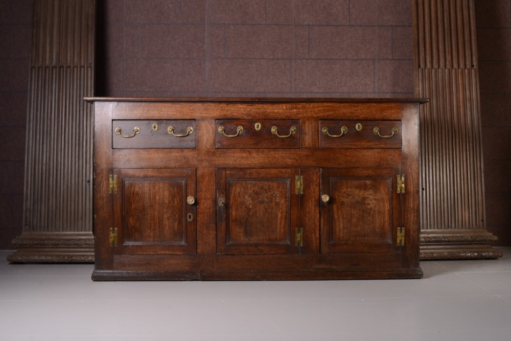 18th Century Antique Oak Dresser Base