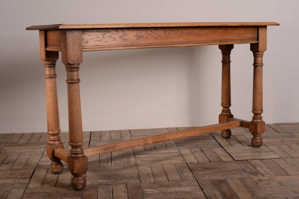 Antique Oak Side Table by Waring & Gillows.