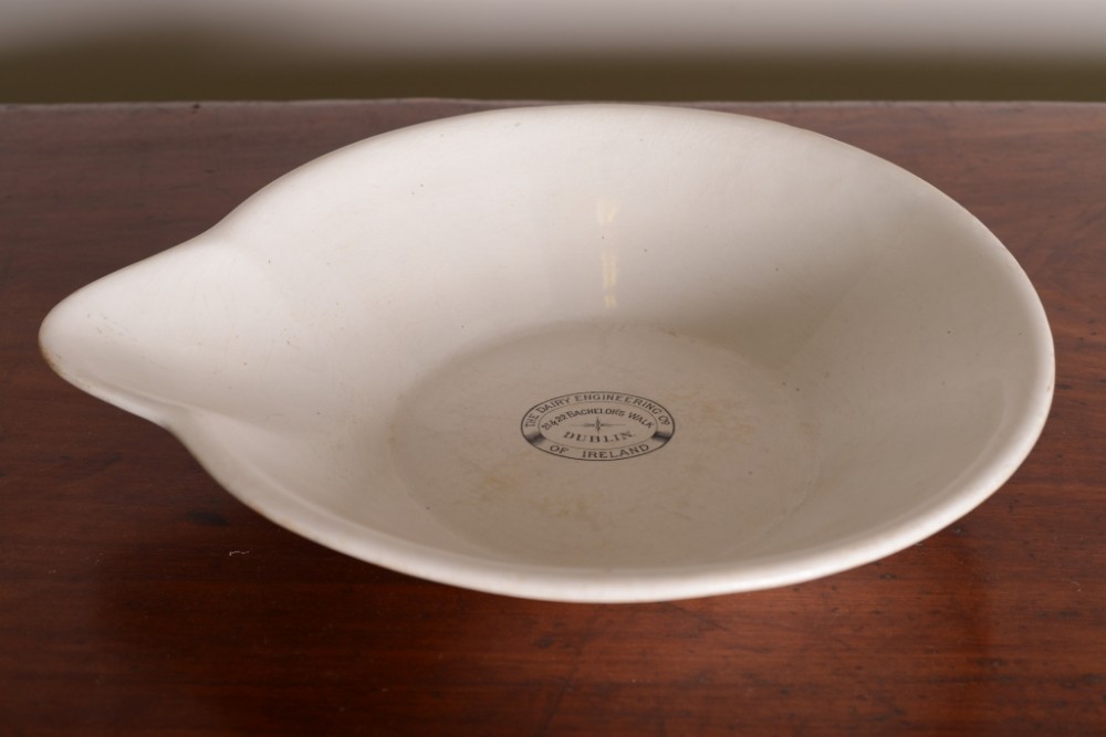 Large 19th Century Antique Dairy Bowl Creamer