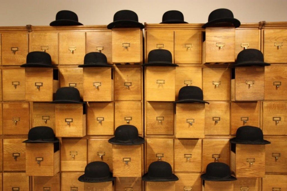 Collection of Edwardian Antique Bowler Hats