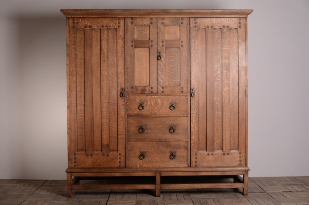 Liberty's Antique Oak Compactum Wardrobe