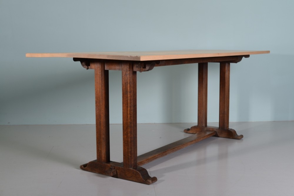 English Antique Oak Refectory Dining Table