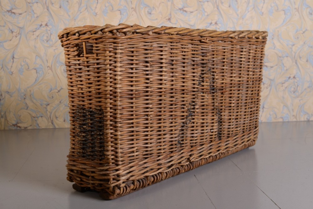 English Antique Willow Mill Basket