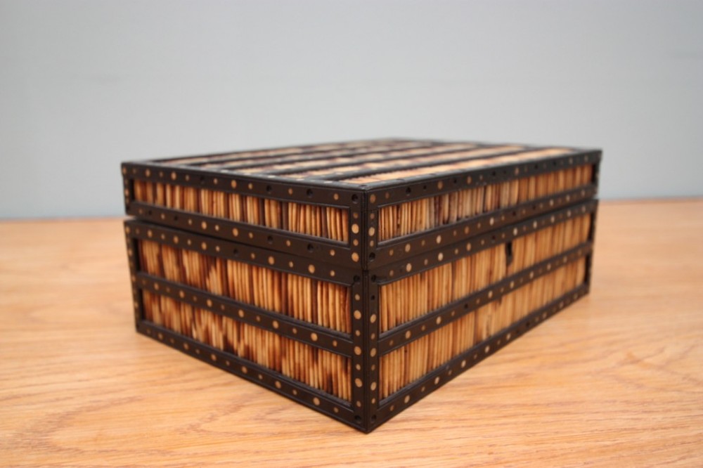 19th Century Antique Quill Box