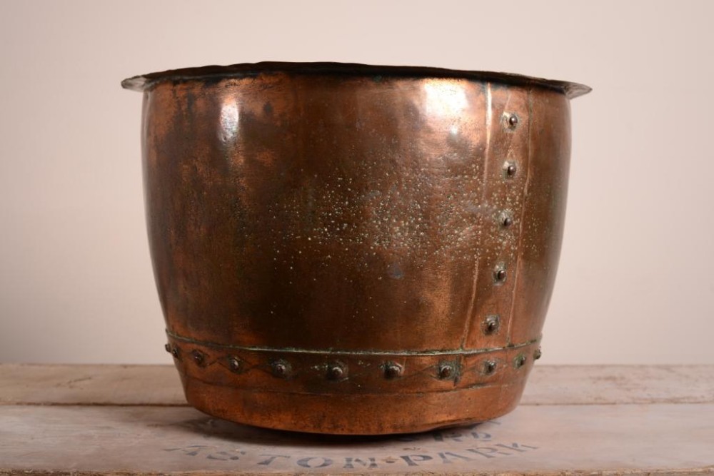 Large 19th Century Antique English Copper