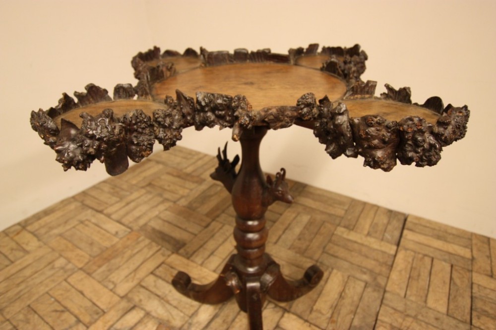 19th Century Black Forest Antique Oak Centre Table