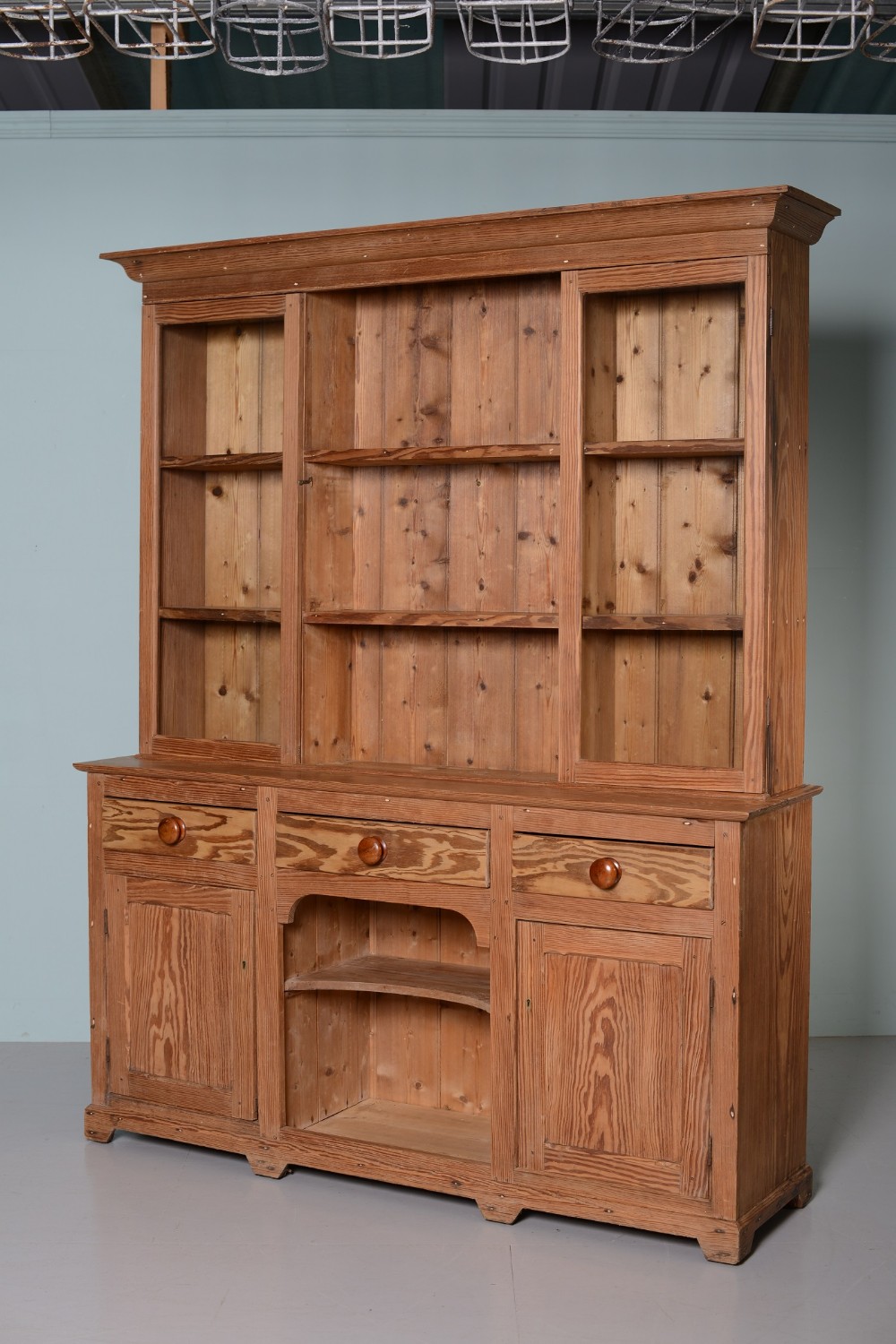 English 19th Century Antique Pine Dresser.