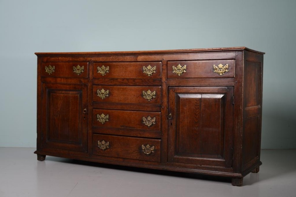 Georgian Antique Oak Dresser with Wonderful Patina
