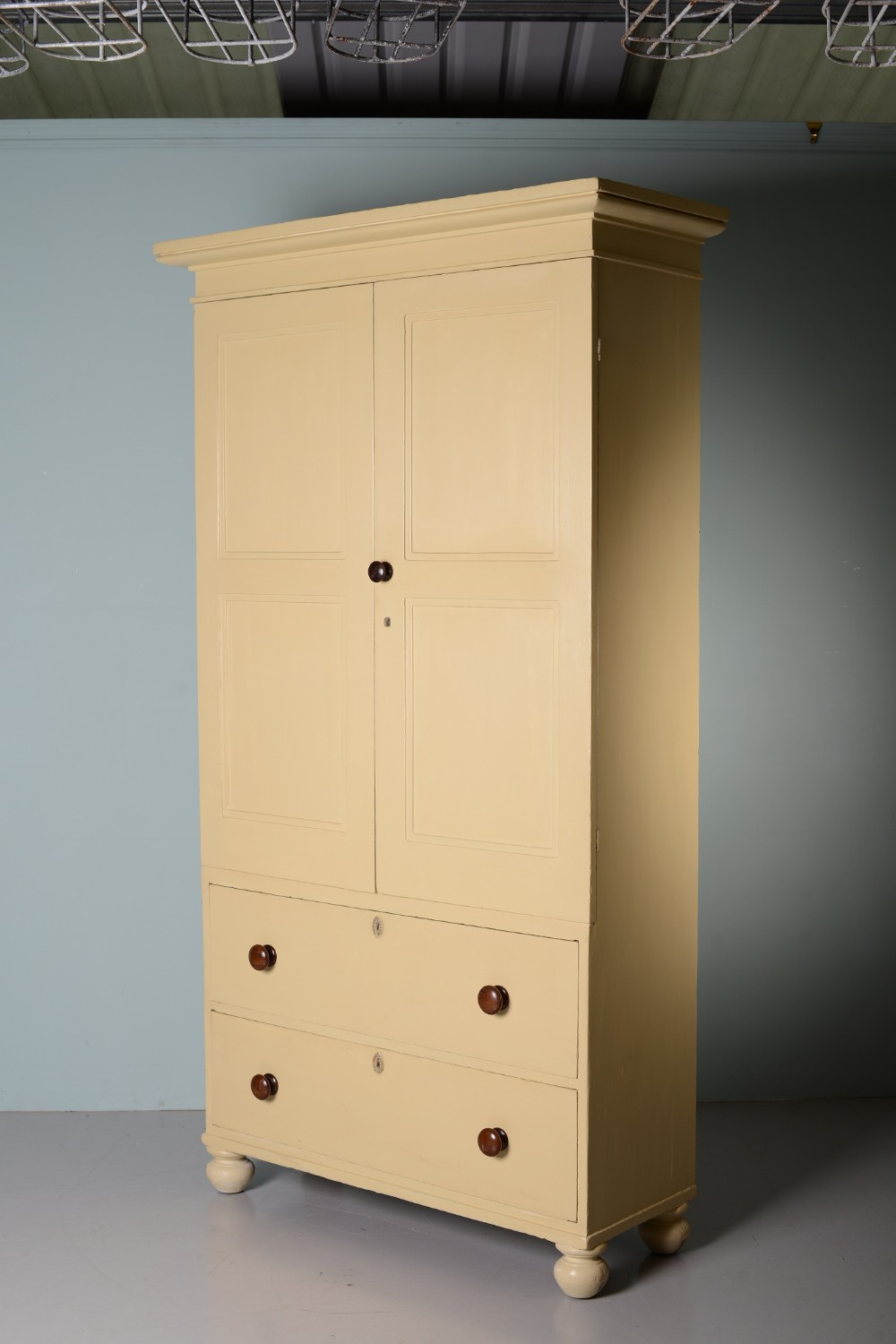 Georgian Antique Pine Housekeeping Cupboard.