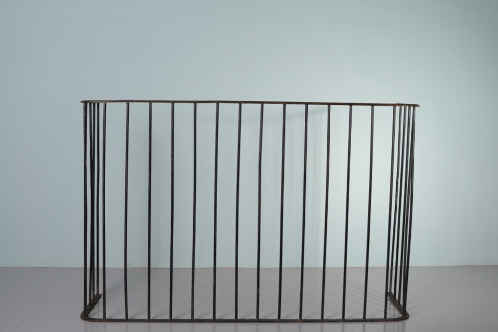 Large 19th Century Antique Wrought Iron Fire Guard