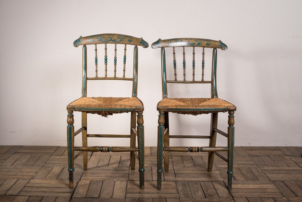 Fabulous Pair of Regency Chairs in original Paint