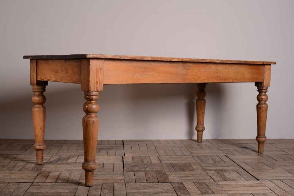 19th Century Antique Pine Dining Table