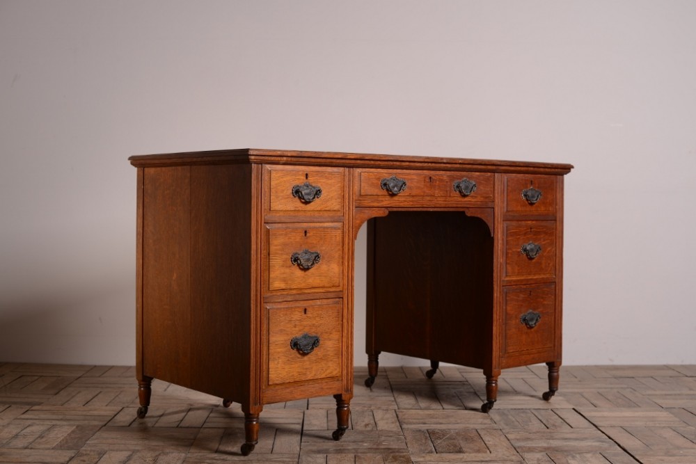 Edwardian Antique Writing Desk by Shapland & Petter.