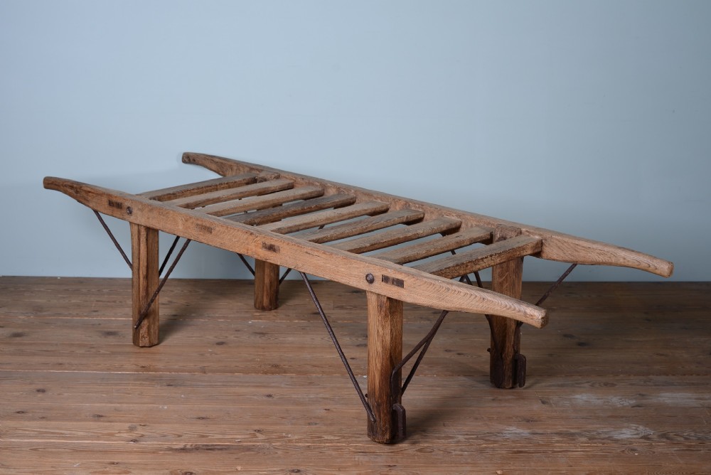 19th Century Antique Oak Railway Porters Rack.