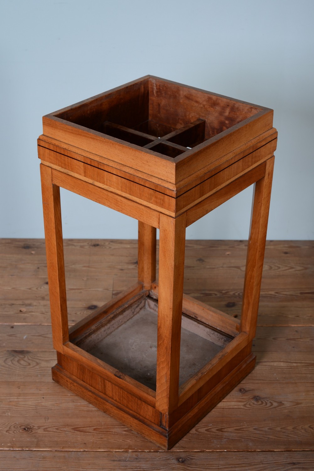 Antique Walnut Umbrella Stand by Waring & Gillows.