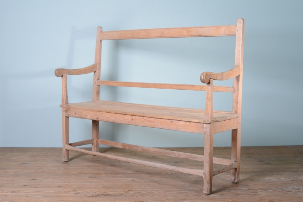Regency Simple Pine Antique Seat