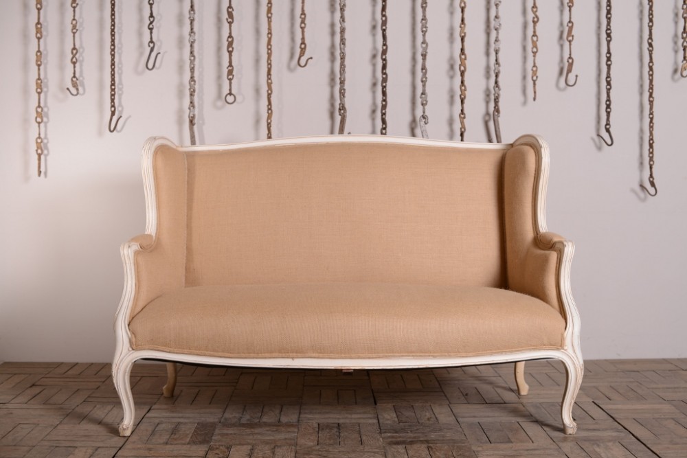 Fabulous Upholstered Antique Sofa in Original Paint.