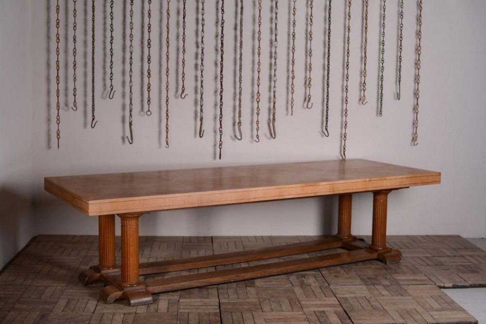 Large Oak Waring & Gillows Dining Table.