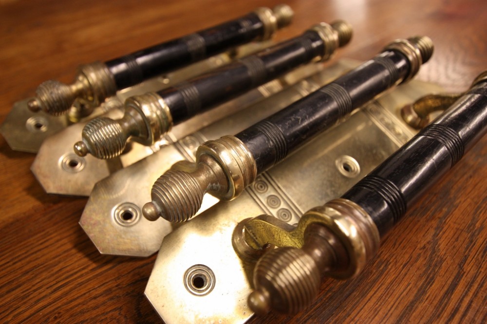 19th Century Set of Four Antique Door Handles.