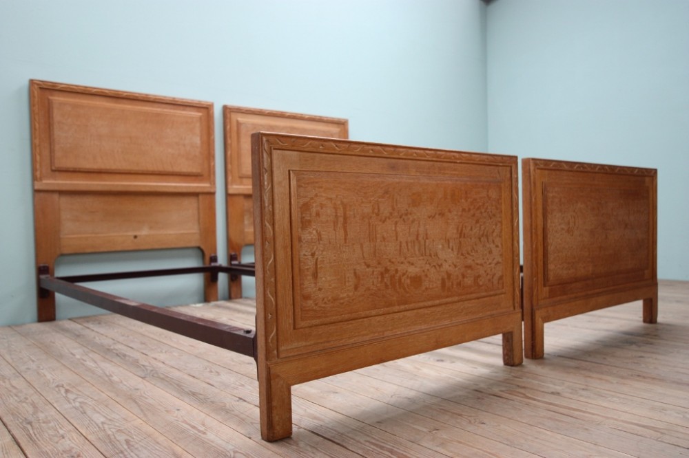 Super Pair of Heals Oak Single Beds.