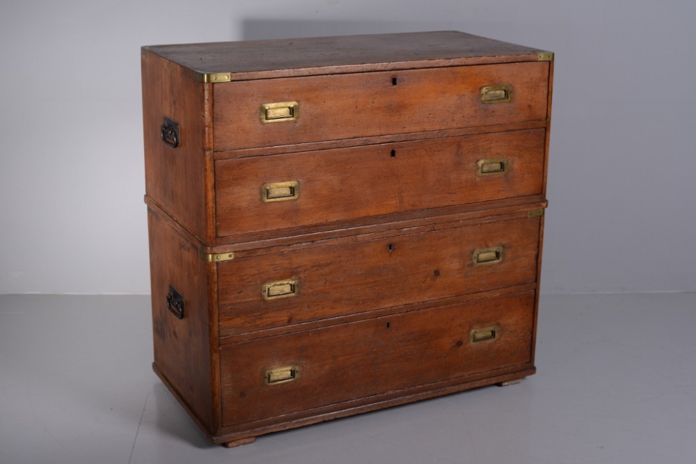 19th Century Antique Military Chest.
