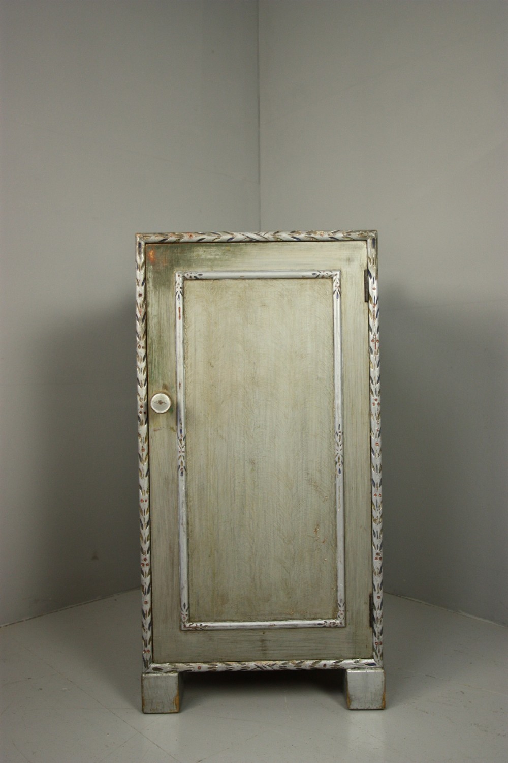 1920's Heals Bedside Cabinet in Original Paint.