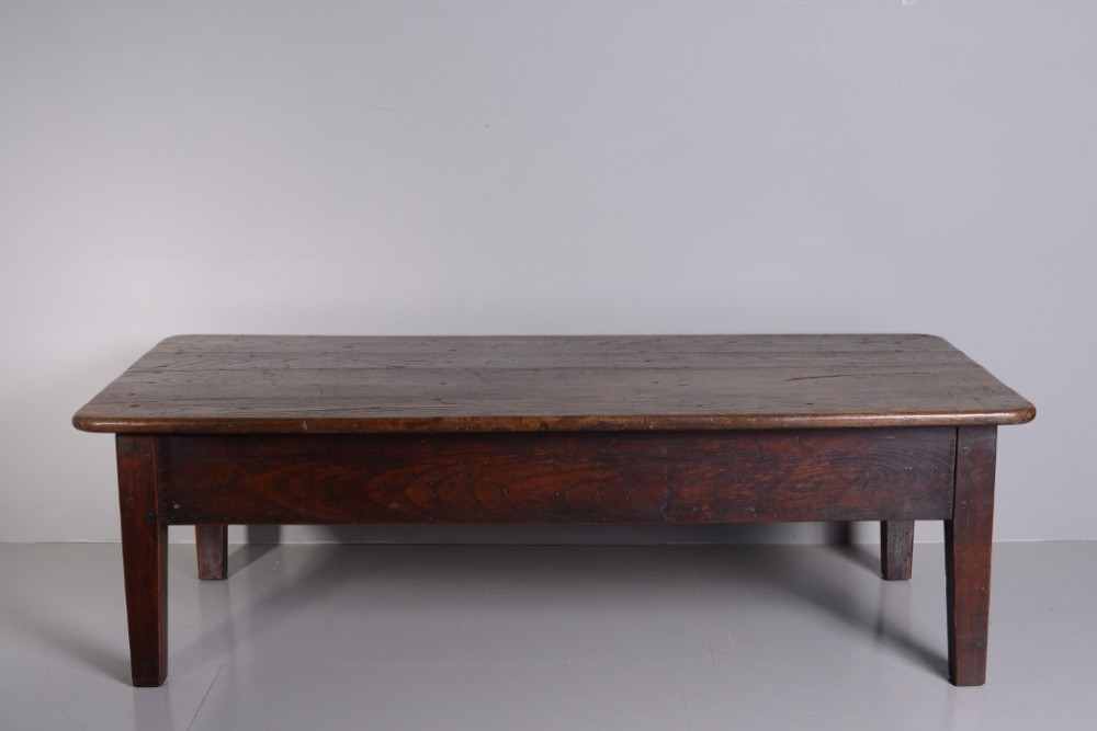 French Country Antique Chestnut Coffee Table.