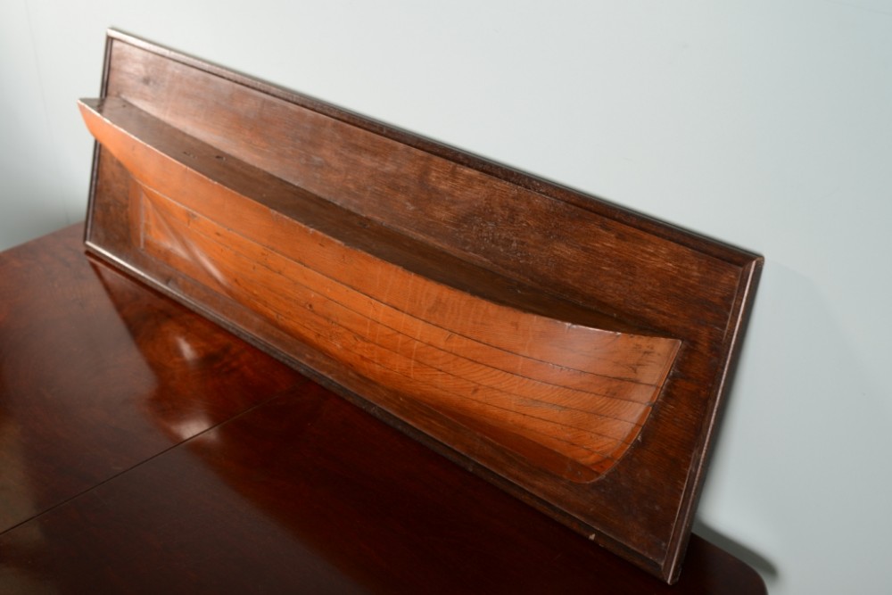 Large Antique Mounted Ships Hull.