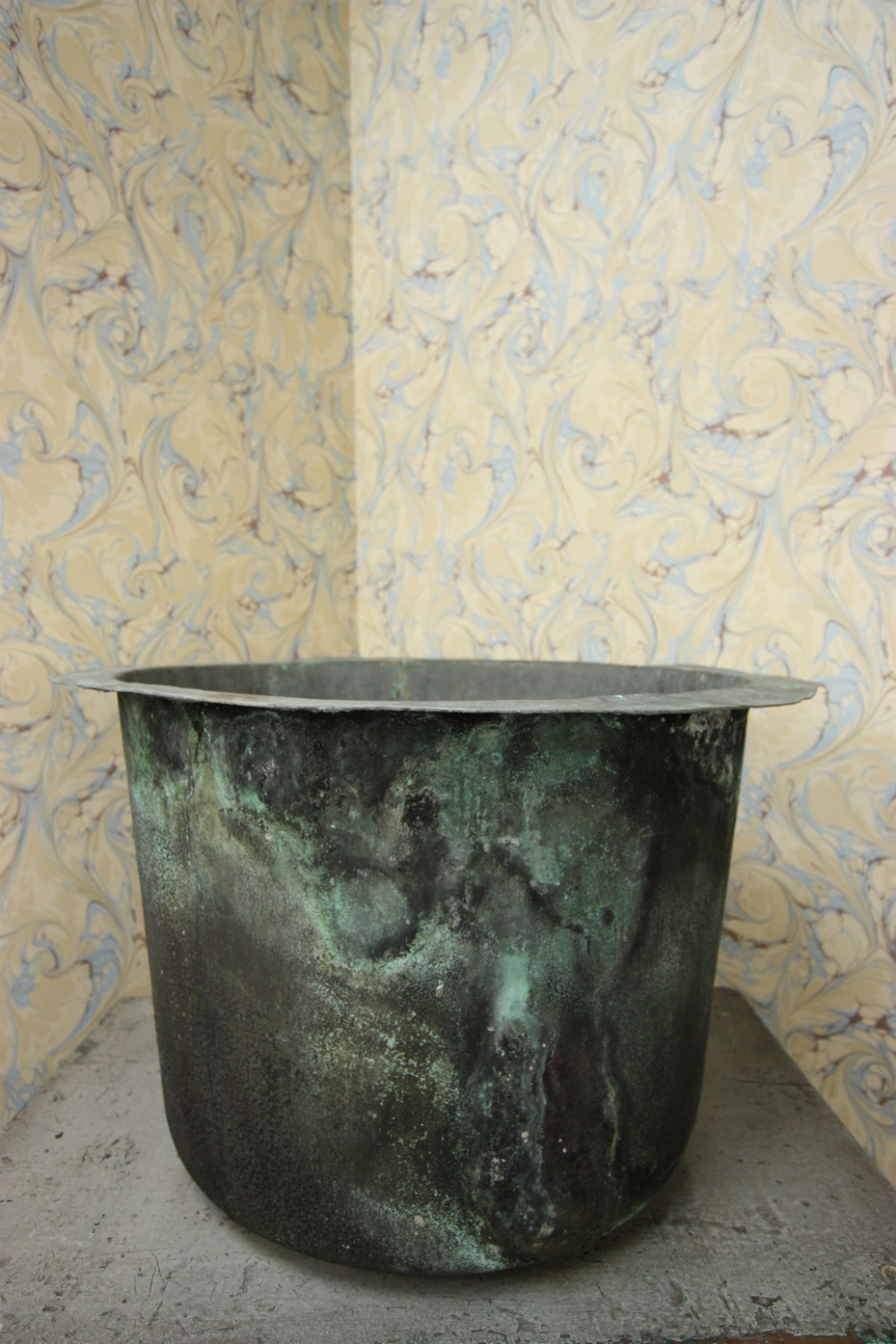 19th Century  English Antique Verdigris Copper.