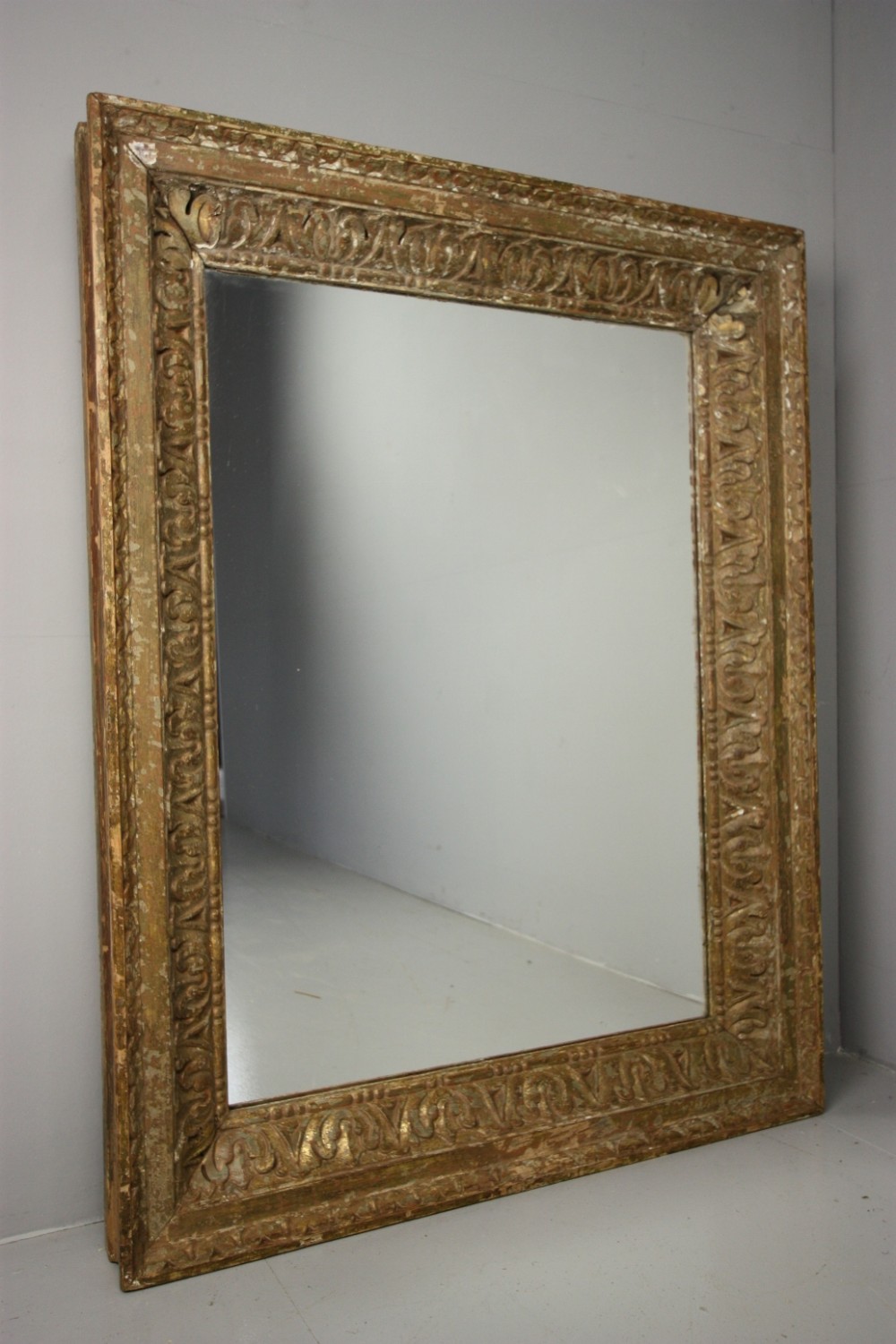 Early 19th Century Antique Carved Mirror.