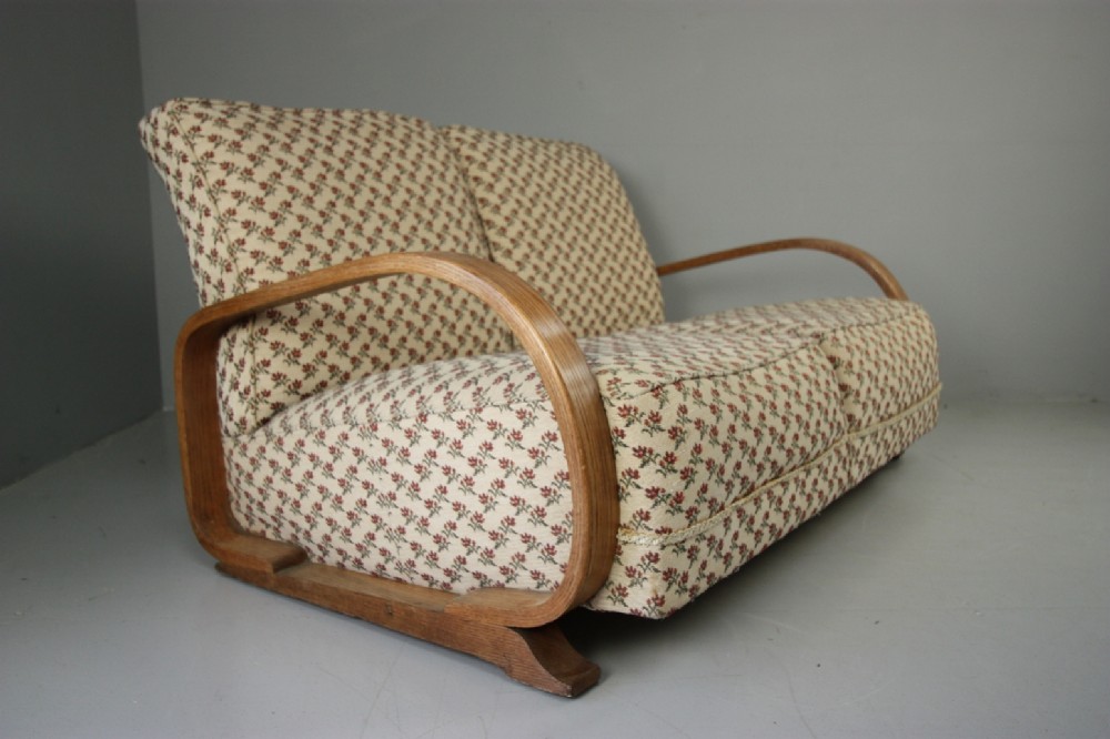 Heals 1930's Two Seater Sofa.