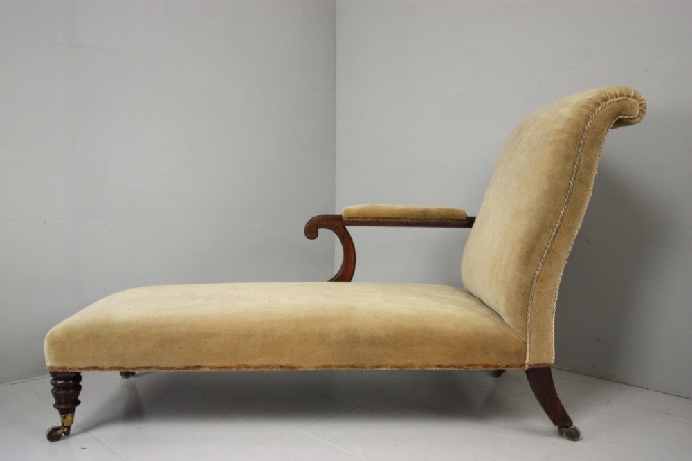 Regency Antique Chaise Longue by Miles & Edwards.