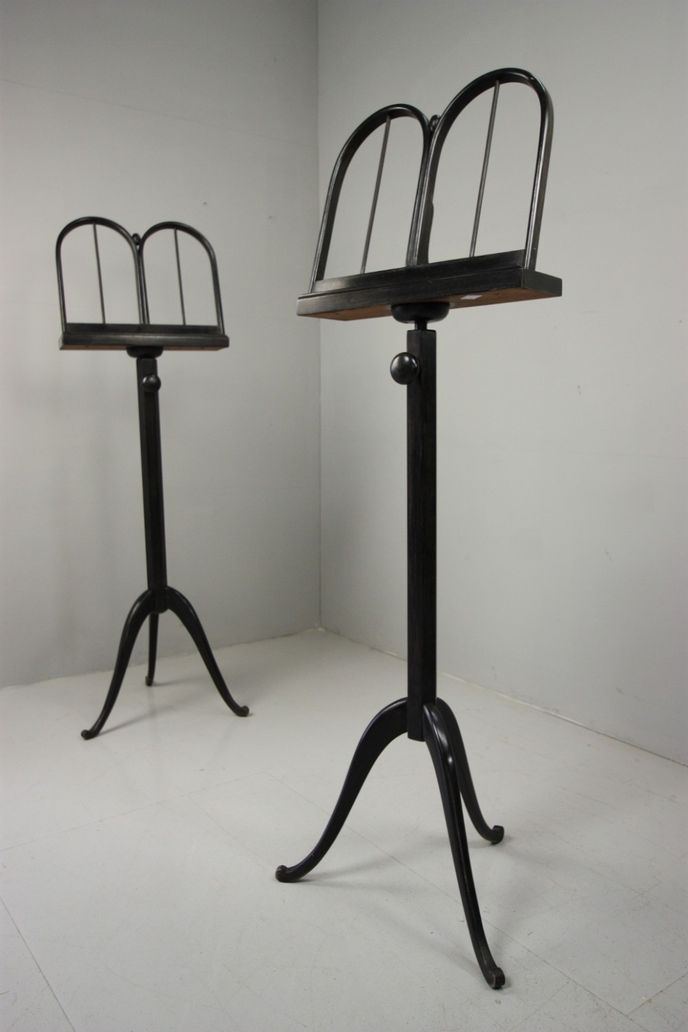 Pair of 1920's Tall Music Stands. 