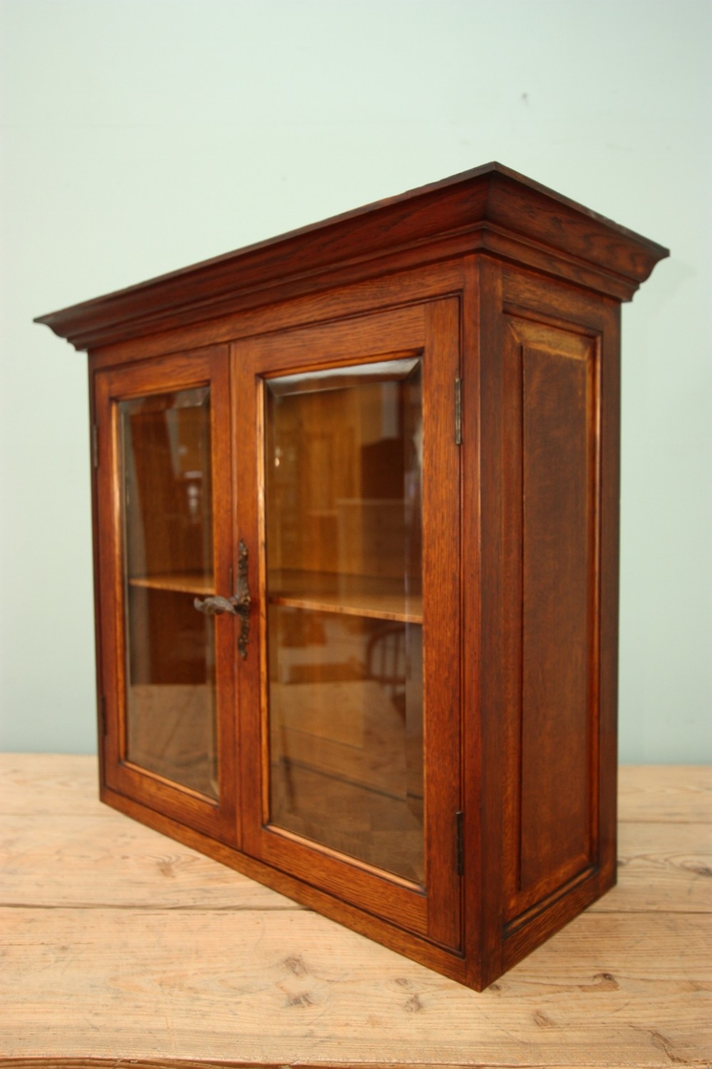 Edwardian Antique Tobaconnists Display Cabinet.