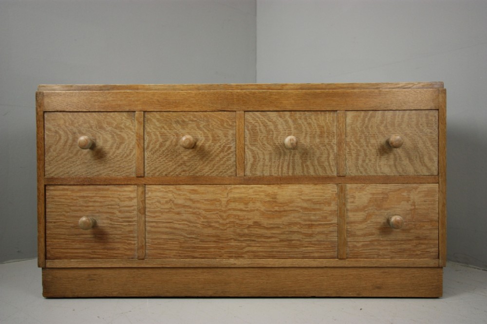 1930's Waring & Gillows Low Oak Chest