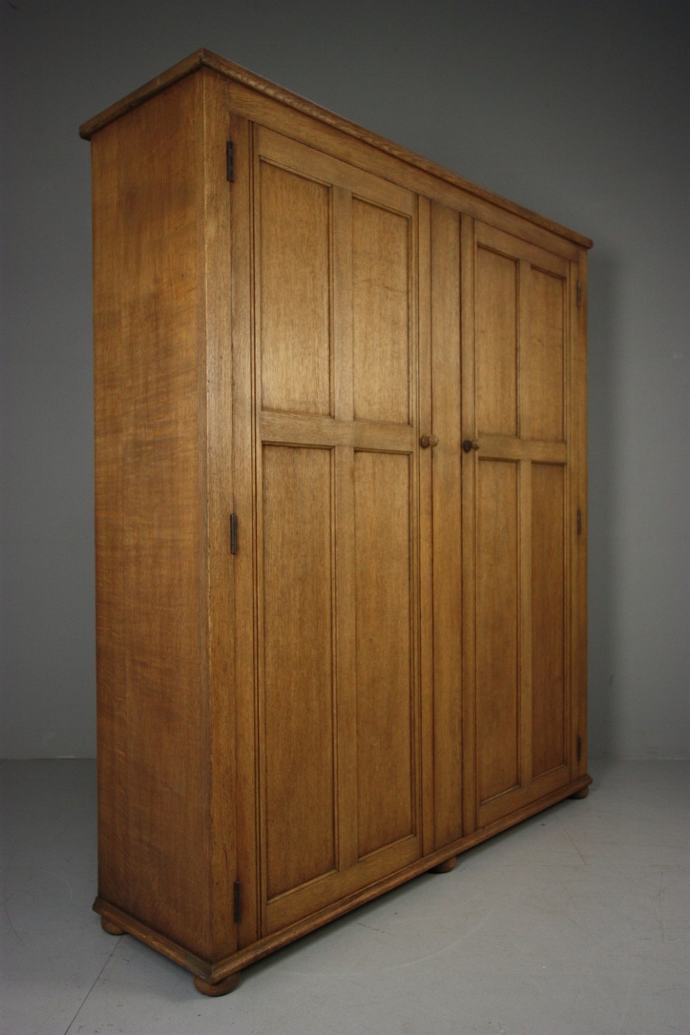 Edwardian Antique Oak Two Door Cupboard.