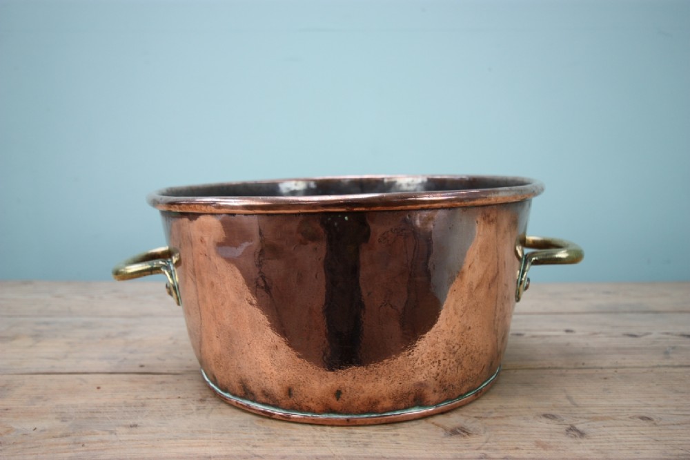19th Century English Antique Copper Creamer Pan