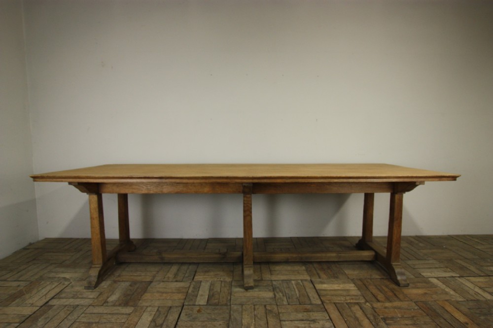 Oak Arts & Crafts Antique Oak Refectory Dining Table