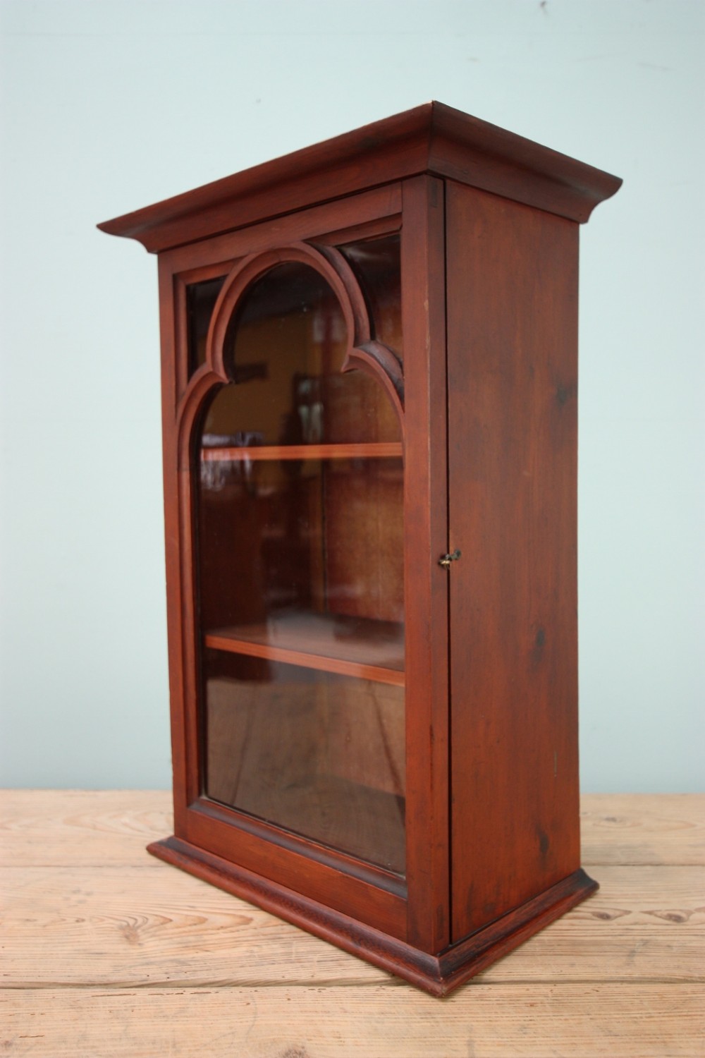 19th Century Antique Pine Wall Cabinet.