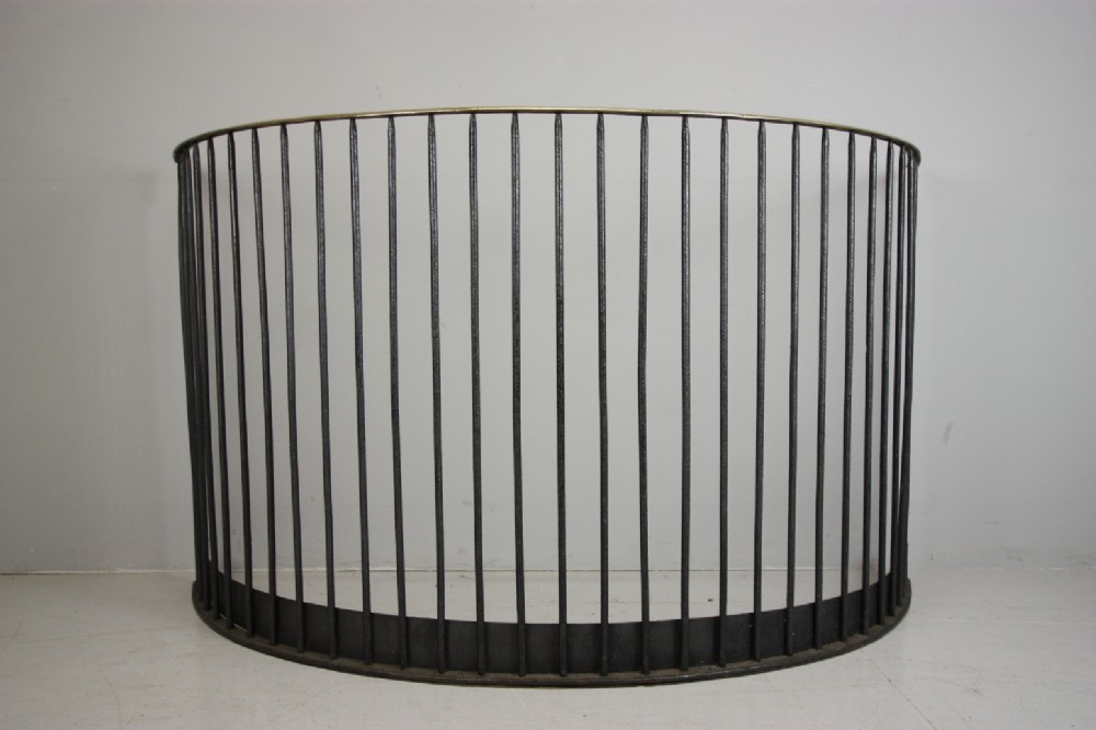 Rare Regency Antique Bow Fronted Fire Guard.