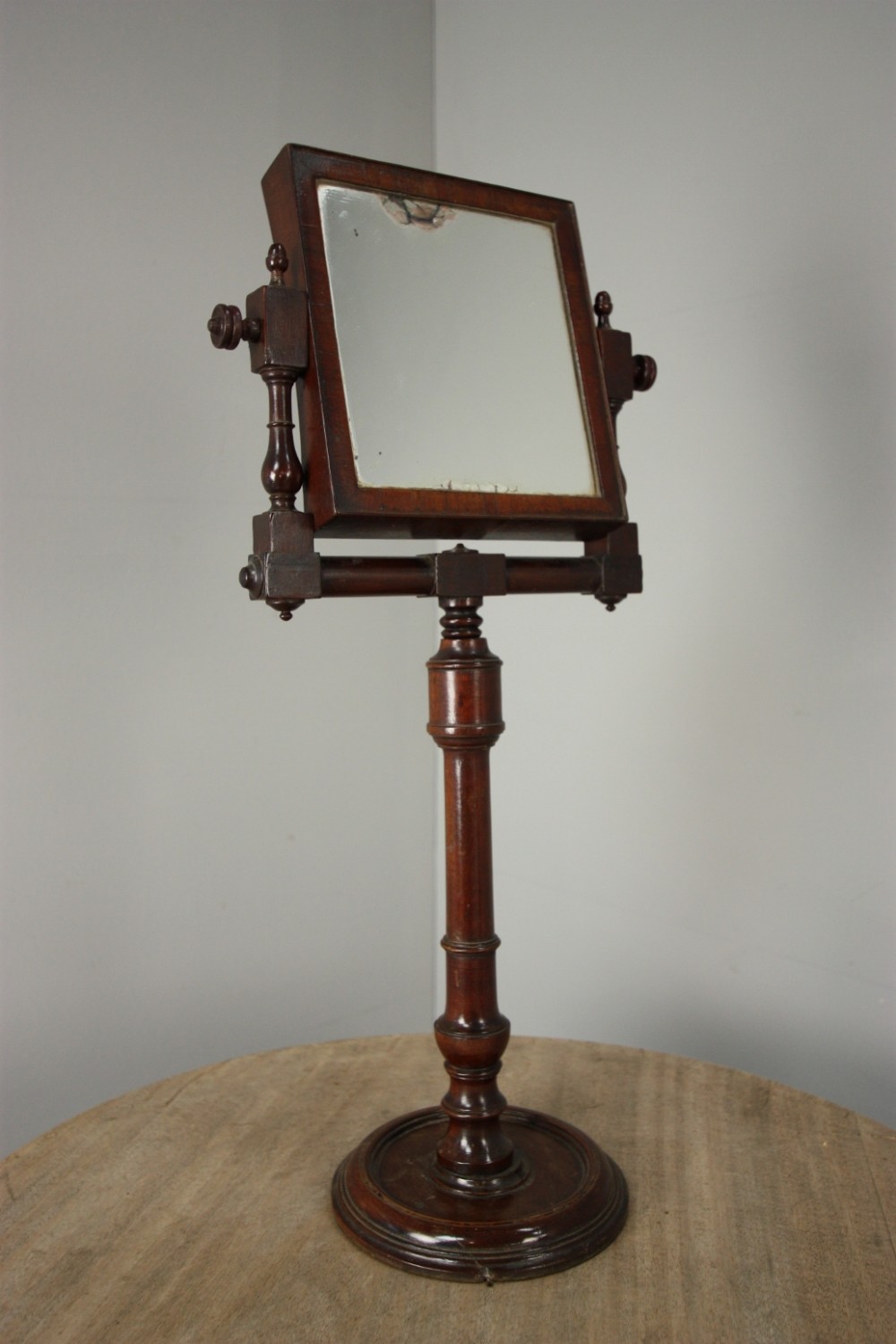 Georgian Antique Mahogany Shaving Mirror