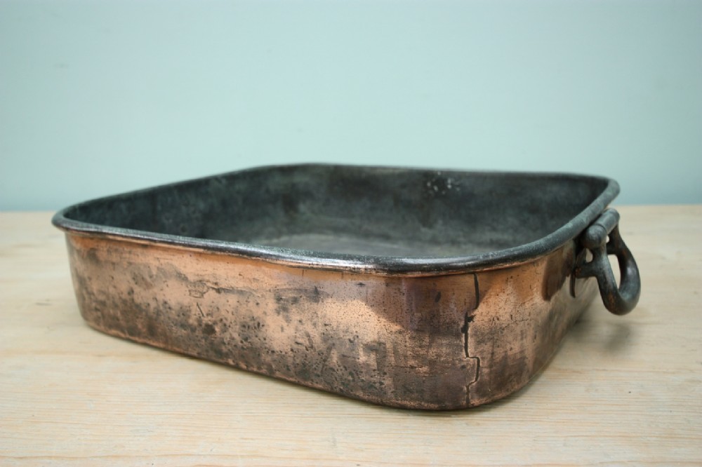 19th Century English Antique Copper Oblong Pan.